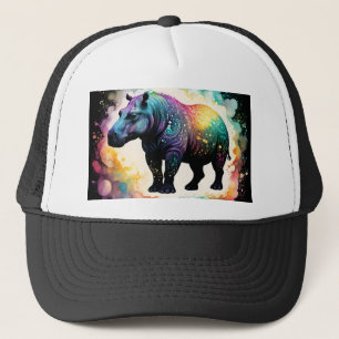 Casquette Éclaboussure de couleur d'hippopotame,