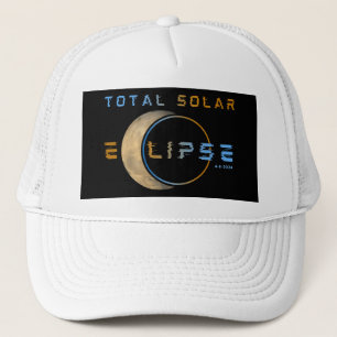 CASQUETTE ÉCLIPSE SOLAIRE TOTALE 8 AVRIL 2024 SYSTÈME SOLAIR