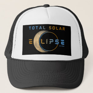 CASQUETTE ÉCLIPSE SOLAIRE TOTALE 8 AVRIL 2024 SYSTÈME SOLAIR