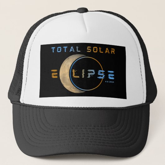 CASQUETTE ÉCLIPSE SOLAIRE TOTALE 8 AVRIL 2024 SYSTÈME SOLAIR (Devant)
