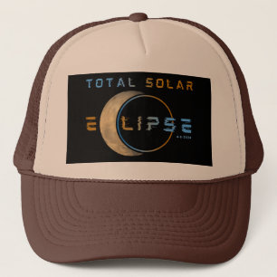 CASQUETTE ÉCLIPSE TOTALE DE SOLEIL 8 AVRIL 2024 SYSTÈME SOLA