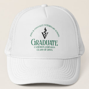 Casquette Ecole Vétérinaire Verte Diplôme Personnalisé