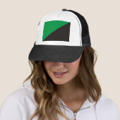 Casquette écologie de noir de vert de drapeau d'eco (En situation)
