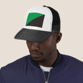 Casquette écologie de noir de vert de drapeau d'eco (En situation)