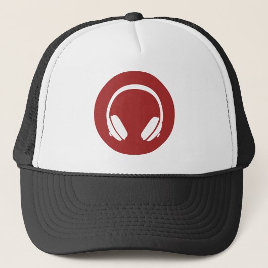 Casquette Écouteurs de musique (Devant)