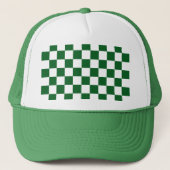 Casquette Écran À damiers Drapeau Green Racing personnalisab (Devant)