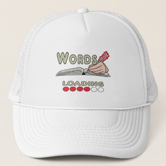 Casquette Écriture de mots (Devant)