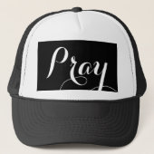 Casquette écriture de script PRAY | (Devant)