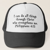 Casquette Écriture Phil 4:13 (Devant)