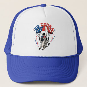 Casquette Ed Zebra Happy 4 juillet drapeau patriotique améri