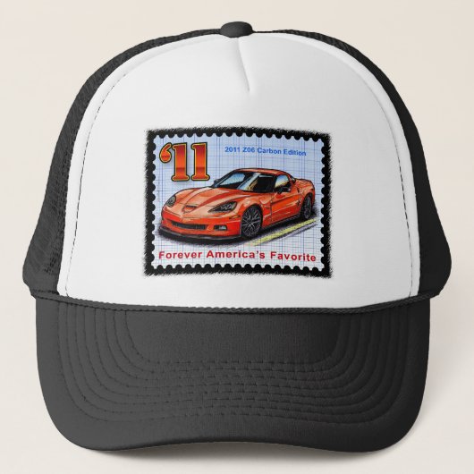 Casquette Édition Corvette du carbone 2011 Z06 (Devant)