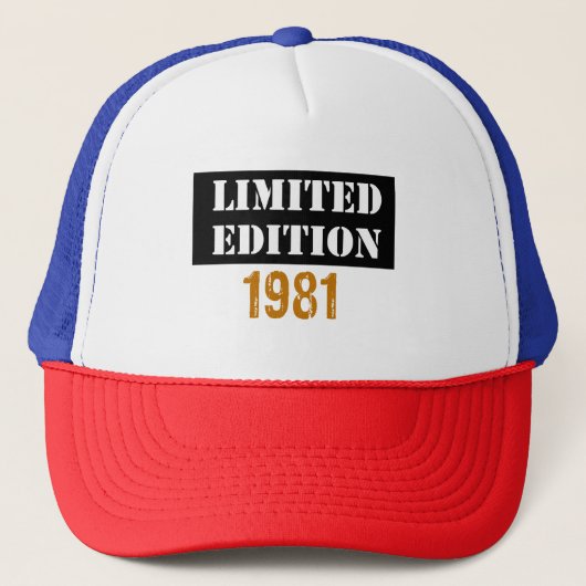 Casquette Edition limitée vintage 1981 (Devant)