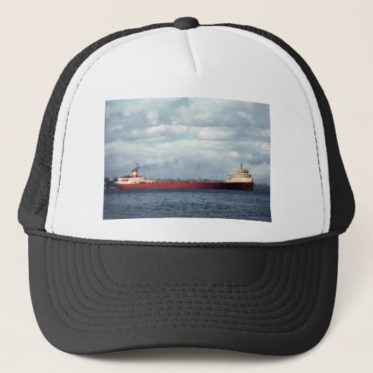 Casquette Edmund Fitzgerald sur la rivière de St Clair (Devant)
