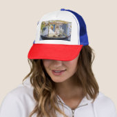 Casquette Edouard Manet - Monet dans son bateau atelier (En situation)