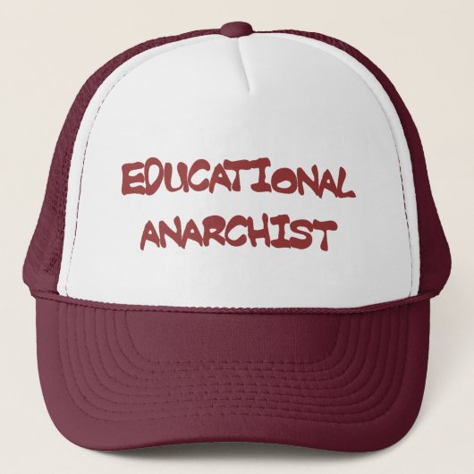 casquette éducatif d'anarchiste (Devant)