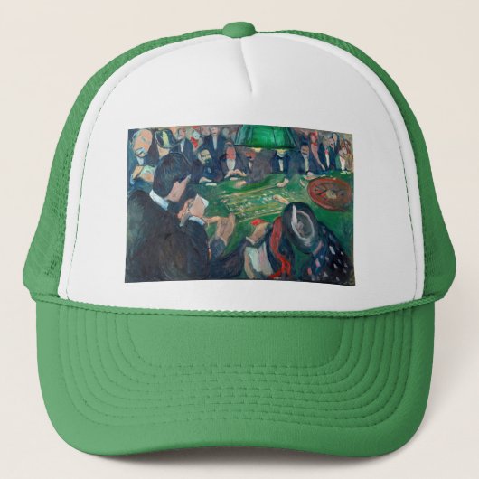 Casquette Edvard Munch - Table de roulette à Monte Carlo (Devant)