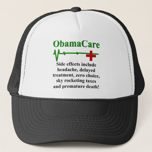 Casquette Effets secondaires d'ObamaCare (Devant)