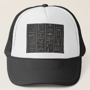 Casquette égyptien des hiéroglyphes