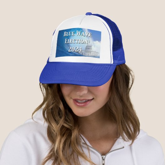 Casquette Élection Blue Wave 2024 (En situation)