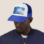 Casquette Élection Tsunami Bleu 2026 (En situation)