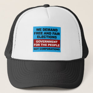 Casquette Élections libres et équitables