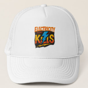 Casquette Electricity Kills Bold Graffiti Design