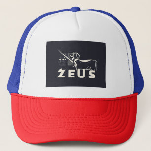 Casquette Élégance de la casque divine, logo Zeus