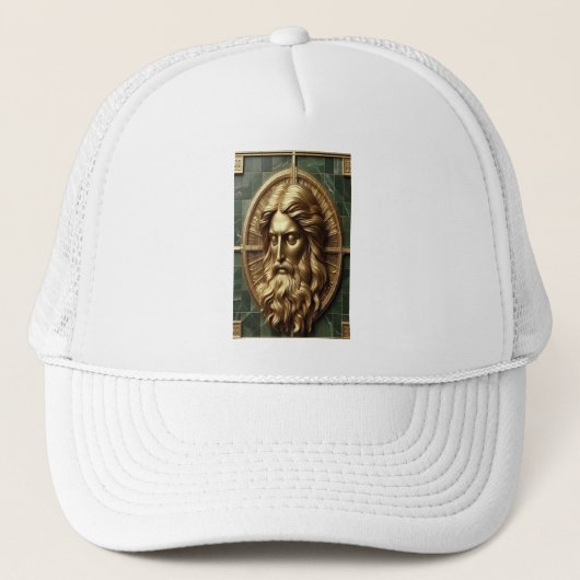 Casquette Élégance en Absolution Croix sur marbre avec doré (Devant)