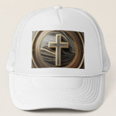 Casquette Élégance en Absolution Croix sur marbre avec doré (Devant)