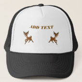 Casquette Elegant Deer Left and Right sides Images ADD TEXT  (Devant)