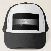 Casquette Élégant écriture de script de monogramme modifiabl (Devant)
