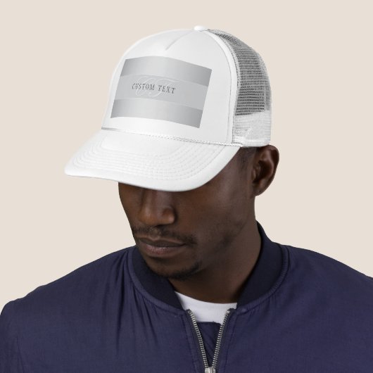 Casquette Élégant écriture de script de monogramme modifiabl (En situation)