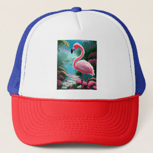 Casquette Élégant Flamant rose tropical-70852