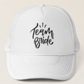 Casquette Elegant Modern Script Typography Team Bride (Devant)
