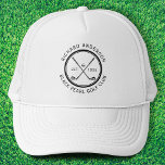 Casquette Elégant nom personnalisé du club de golf<br><div class="desc">Chez AdeliaGifts,  nous aimons cet Elégant Club de Golf Personnalisé Nom Trucker Hat et nous pensons que vous aimerez aussi. Le cadeau parfait ou juste vous régaler ! Nous avons une vaste sélection de produits avec la plupart des modèles disponibles pour Hommes,  Femmes et Enfants. Regarde-les !</div>