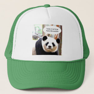 Casquette Elégant Panda Ours Shakespeare Citation