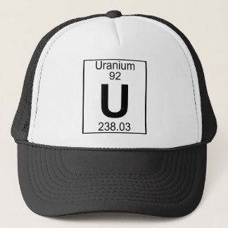 Casquette Élément 092 - U - Uranium (plein)