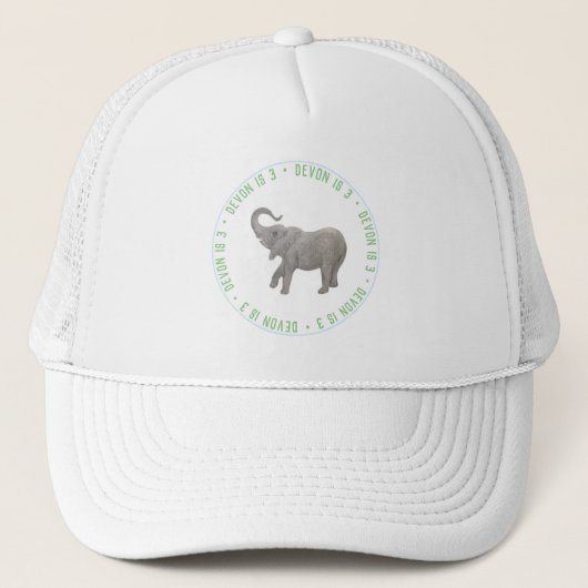 Casquette Élémentaire Éléphant Bleu Invité d'Honneur (Devant)