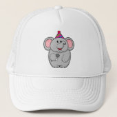 Casquette Eléphant à la fête avec microphone (Devant)