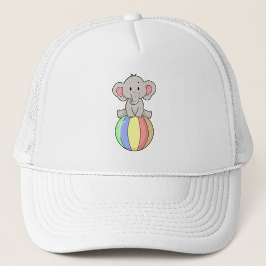 Casquette Eléphant avec ballon (Devant)