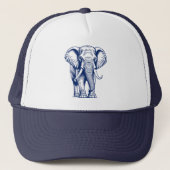 Casquette Eléphant bleu (Devant)