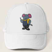 Casquette Elephant coiffeur avec ciseaux (Devant)