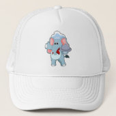 Casquette Elephant comme serveur avec Plattre (Devant)