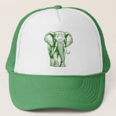 Casquette Eléphant vert (Devant)