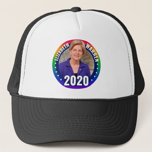 Casquette Elizabeth Warren 2020 - Arc-en-ciel Gay pride (Devant)
