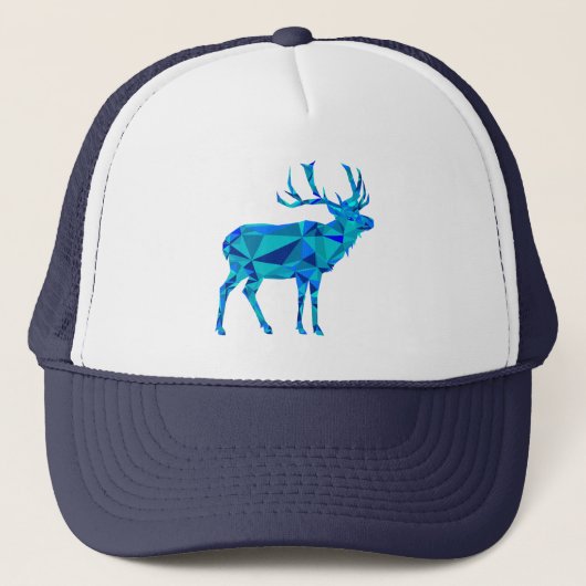Casquette Elk géométrique bleu (Devant)