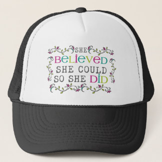 Casquette "elle a cru qu'elle pourrait ainsi elle a fait"