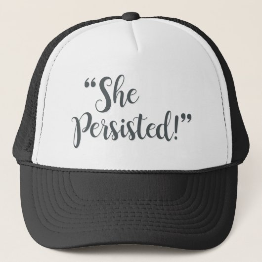 CASQUETTE ELLE A PERSISTÉ... (Devant)
