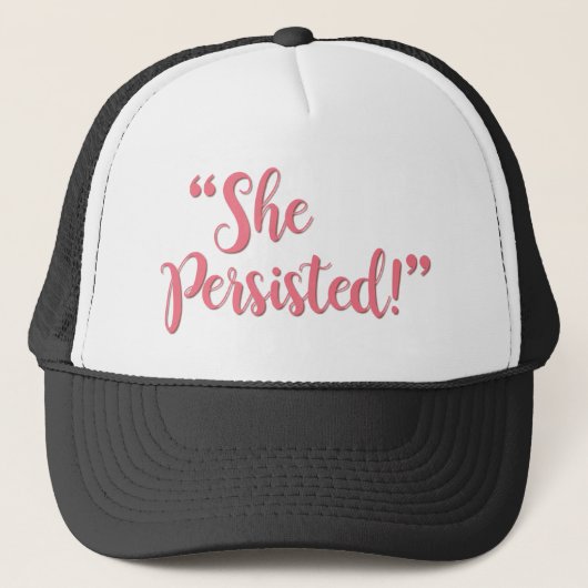 CASQUETTE ELLE A PERSISTÉ... (Devant)