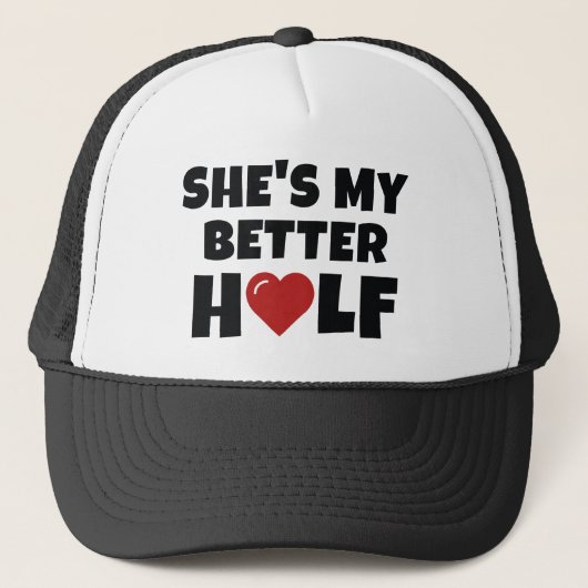 Casquette Elle est ma meilleure moitié (Devant)